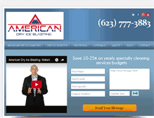 Tablet Screenshot of americandryiceblasting.com